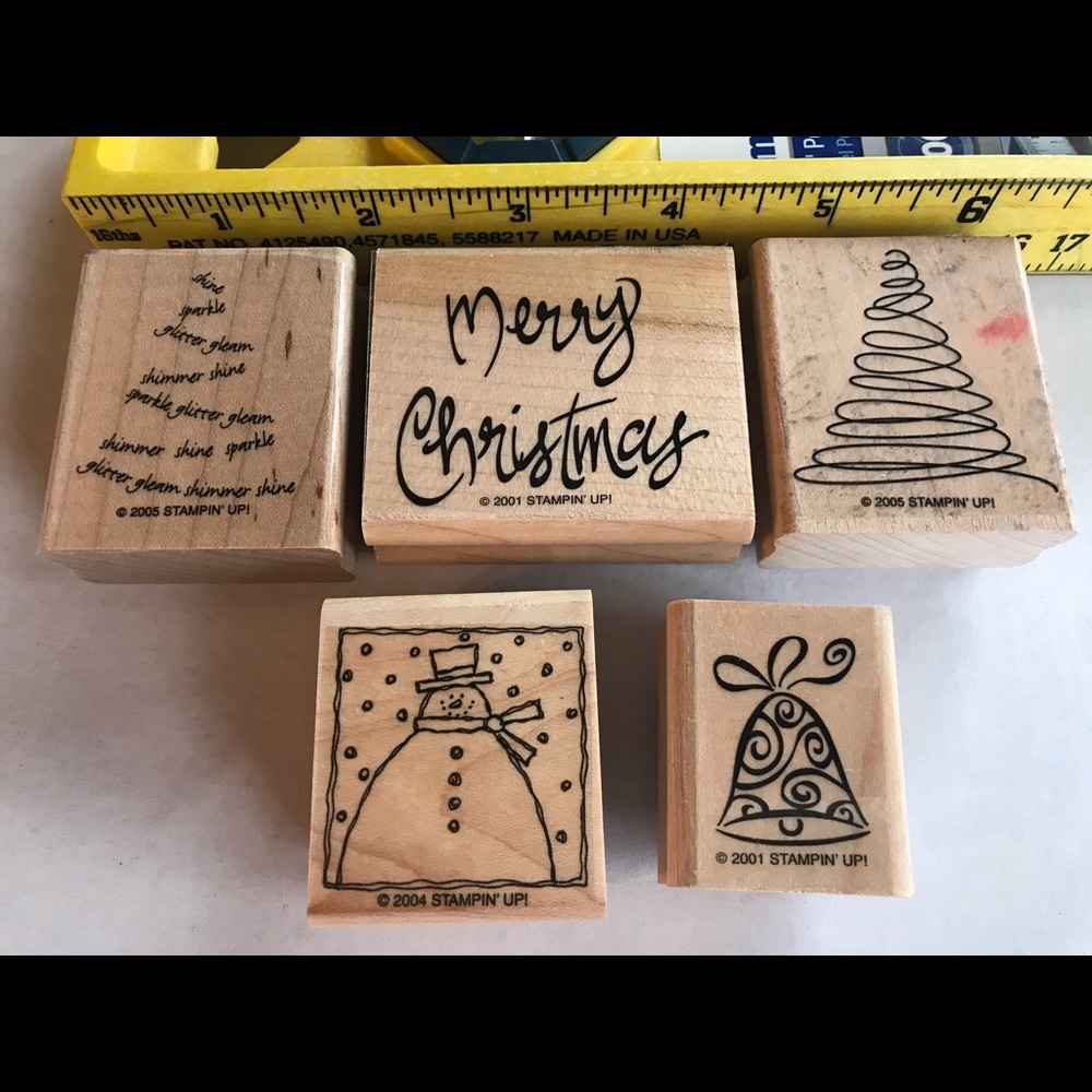 Retired Rubber Stamps Christmas Theme (C)